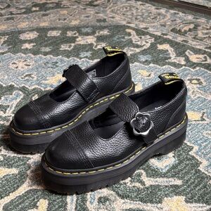 Dr. Martens Black Platform Mary Jane Flats